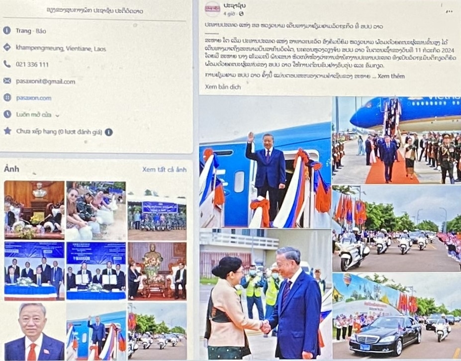 President To Lam’s visit makes Laos headlines